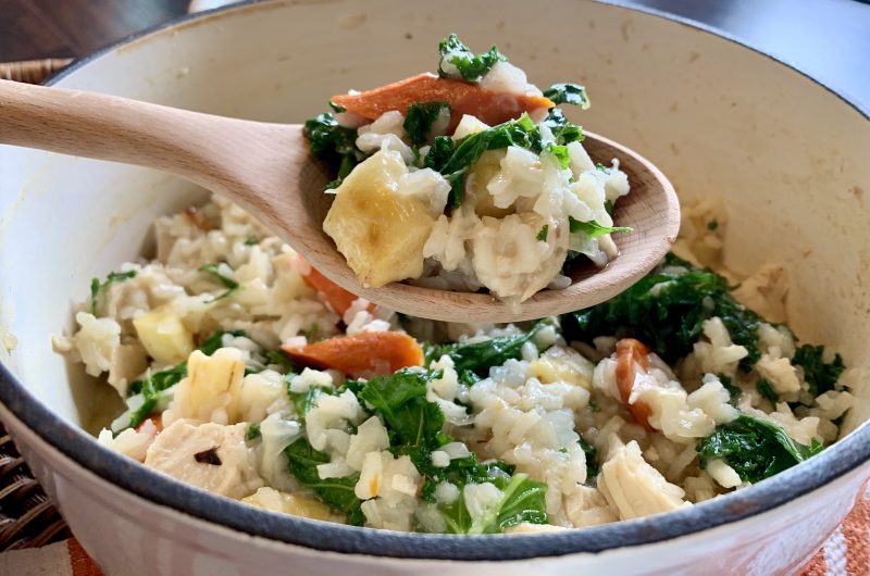 Creamy Chicken and Root Vegetable Risotto