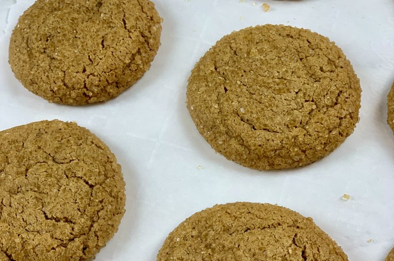 Gluten Free Spicy Ginger Molasses Cookies